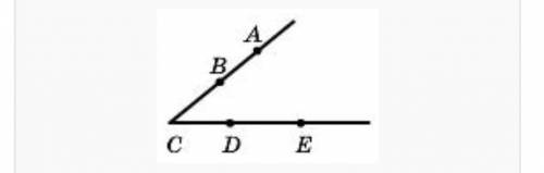 Как можно обозначить угол, изображенный на рисунке? Все ответы верны∠ACD∠BCD∠ACE