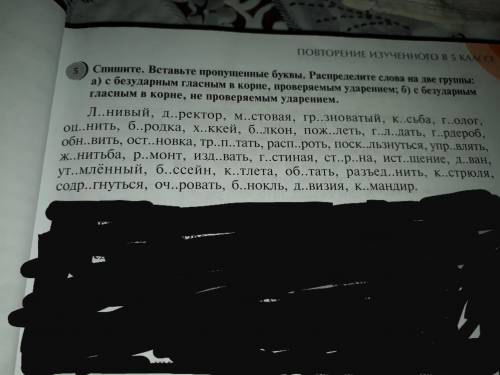 Вставьте пропущенные буквы. Распределите слова на две группы: А) с безударным гласным в корне,провер