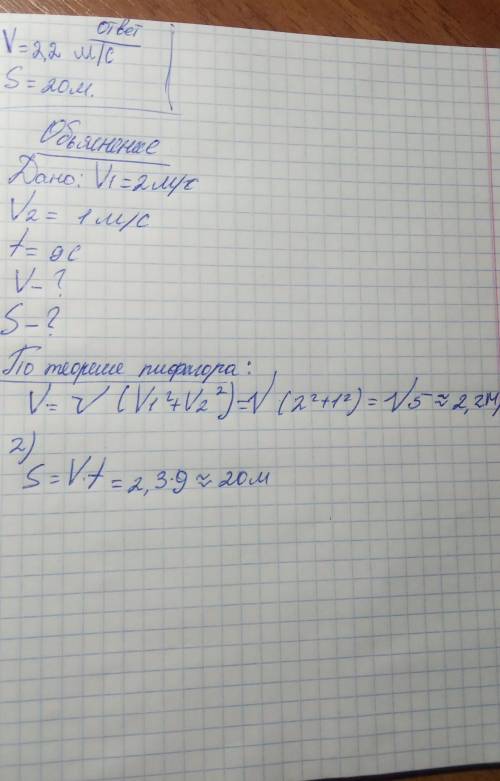 По річці пливе пліт шириною 10 м зі швидкістю 1 м/с. По плоту перпендикулярно до течії річки йде хло