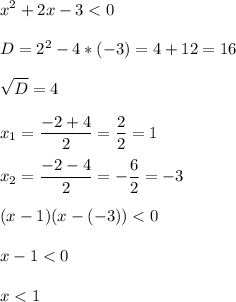 \displaystyle x^2+2x-3