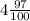 4\frac{97}{100}