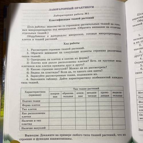 ЛАБОРАТОРНЫЙ ПРАКТИКУМ Лабораторная работа № 1 Классификация тканей растений Цель работы: знакомство