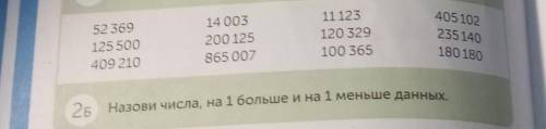 52 369 125500409 21014 003200 125865 00711 123120 329100 365405 102235 140180 18025Назови числа, на