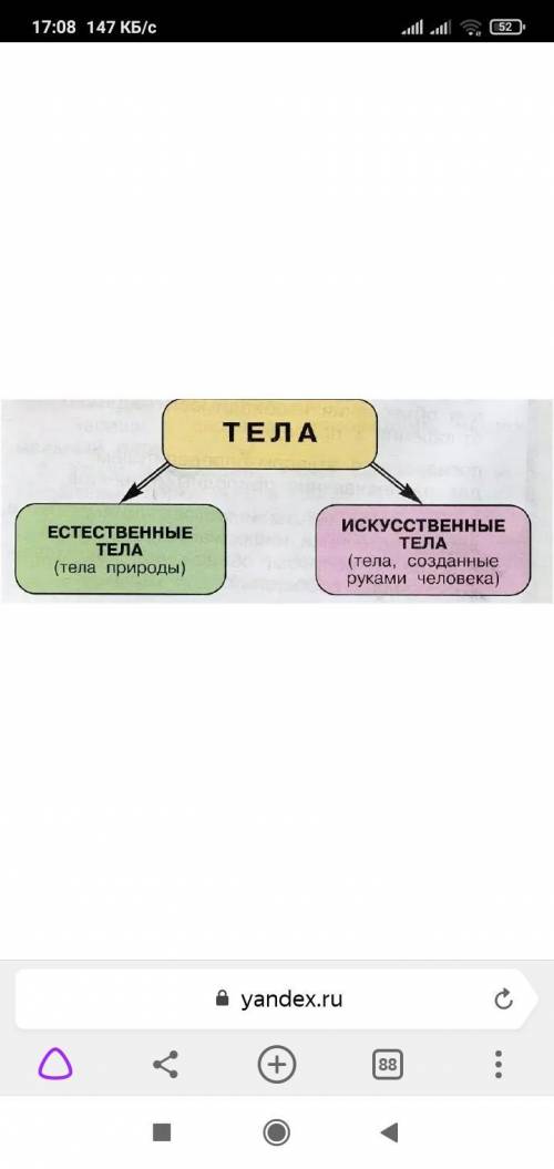 По каким признакам можно разделить тела?