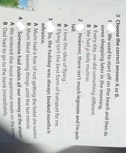 На месте точок нужно написать A or B. ✅