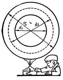 Как при нагревании изменяются внутренний диаметр d и внешний диаметр D металлического кольца А d, D