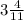 3\frac{4}{11}