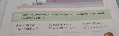 Как ты думаешь что надо сделать прежде чем сравнить числа? Сравни.