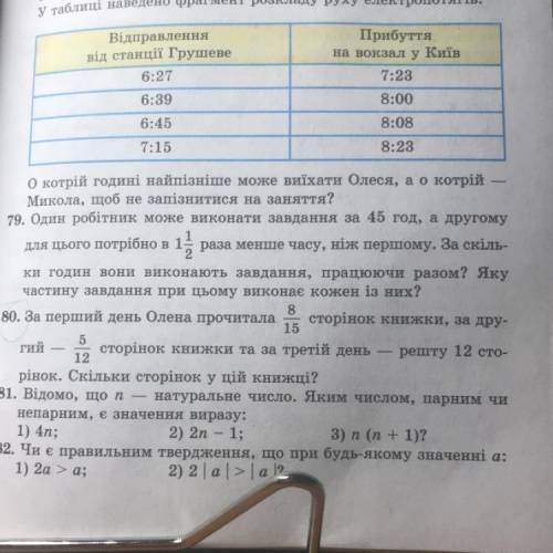 80. За перший день Олена прочитала 8 сторінок книжки, за дру- 15 5 гий сторінок книжки та за третій