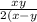 \frac{ xy}{2(x - y}