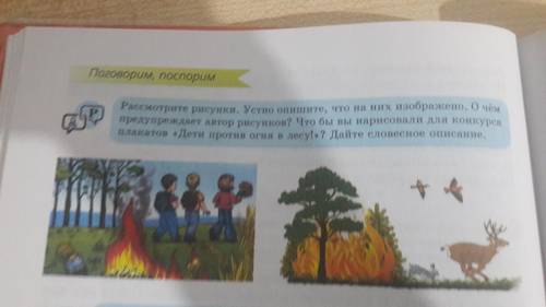 ответ нормально запишите Рассмотрите рисунки. Устно опишите, что на них изображено. О чём предупрежд