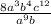 \frac{8a {}^{3}b {}^{4}c {}^{12} }{a {}^{9}b }