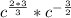 c^{\frac{2*3}{3} } * c^{-\frac{3}{2} }