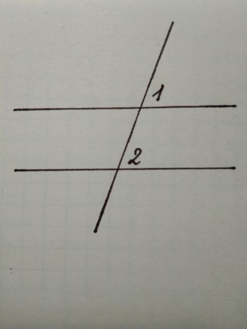 Подскажите , как правильно называются угол 1 и 2?