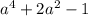 a^4 + 2a^2-1