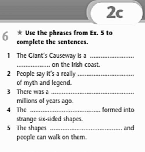 Use the pharases from to complete the sentence ex 6 p.17