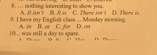 10- A- there B- it C- This D- these