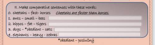 Cheetahs - fast - horses = cheetahs are faster than horses