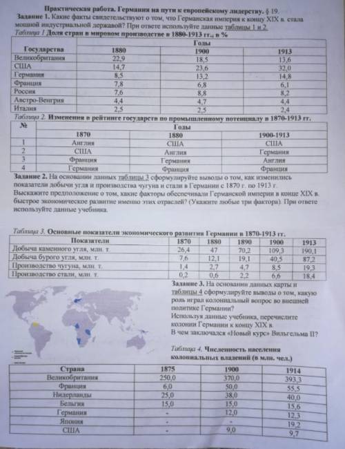 Практическая работа. Германия на пути к европейскому лидерству