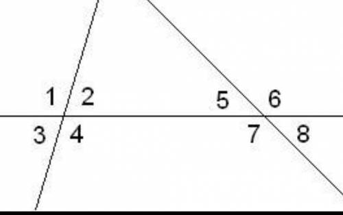 Дано: ∢4=158°,∢8=36°. Вычисли все углы. u3a.PNG ∢1= °;∢2= °;∢3= °;∢4= °;∢5= °;∢6= °;∢7= °;∢8= °.