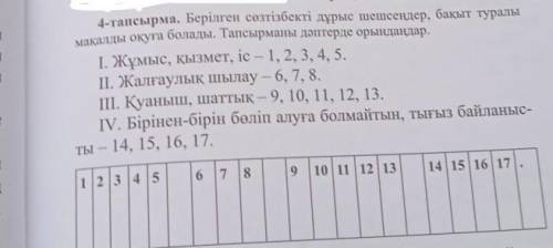 берілген сөз тізбекті дұрыс шешіңдер,бақыт туралы мақалды оқуға болады. Тапсырманы дәптерге орындаңд