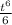 \frac{t^{6} }{6}