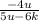 \frac{-4u}{5u-6k}