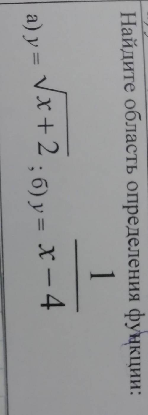 Найдите область определения функции.