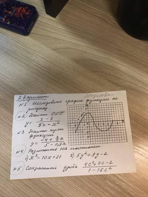 Только 2,4,5 2. найти O.O.Ф 4. разложить на множители 5. сократить дробь