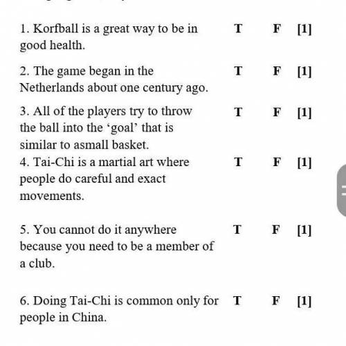 1. Korfball is a great way to be in good health. 2. The game began in the Netherlands about one cent