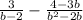 \frac{3}{b-2}-\frac{4-3b}{b^{2}-2b}