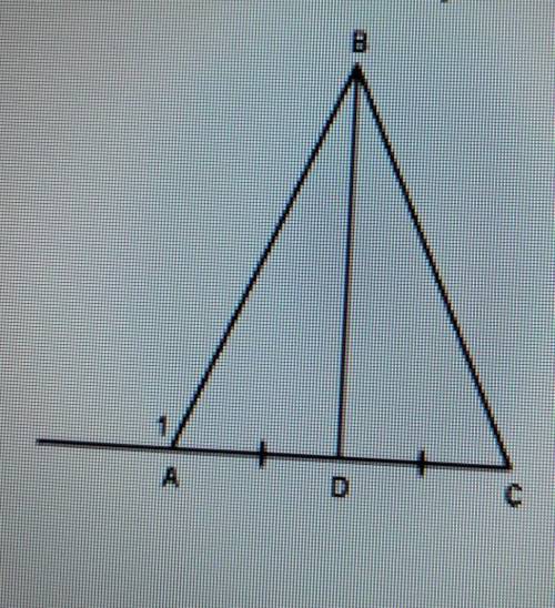 в равнобедренном треугольнике ABC с основанием AC проведена медиана BD. найдите градусные меры углов