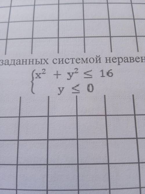 ( ♡ Изобразите множество точек, заданных системой неравенств: