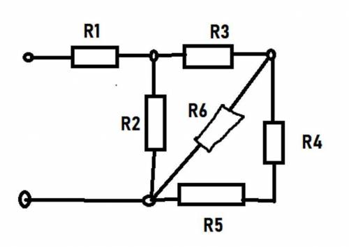 R1 - 20, R2 - 25, R3 - 15, R4 - 20, R5 - 15, R6 - 10. I1-7.6; I2-3.6; I3-4; I5-0.8; I6-3; I7-0.8; I8