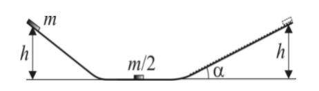 ФИЗИКА 10 КЛАСС, МЕХАНИКА, ДВИЖЕНИЕ ПО НАКЛОННОЙ ПЛОСКОСТИ Маленькая шайба соскальзывает с некоторой