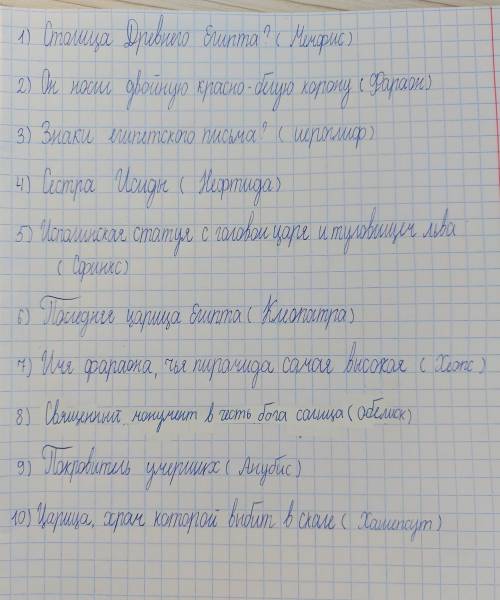 Кроссворд по теме древний Египет 10 слов и вопросы ❗️❗️❗️❗️❗️❗️❗️❗️❗️