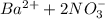 Ba^{2+} + 2NO_{3}^_{-}