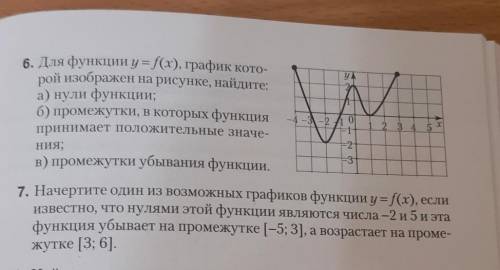 решить номер 6 и 7, с.р. по алгебре по теме: Функция числового аргумента. Область определения, множе