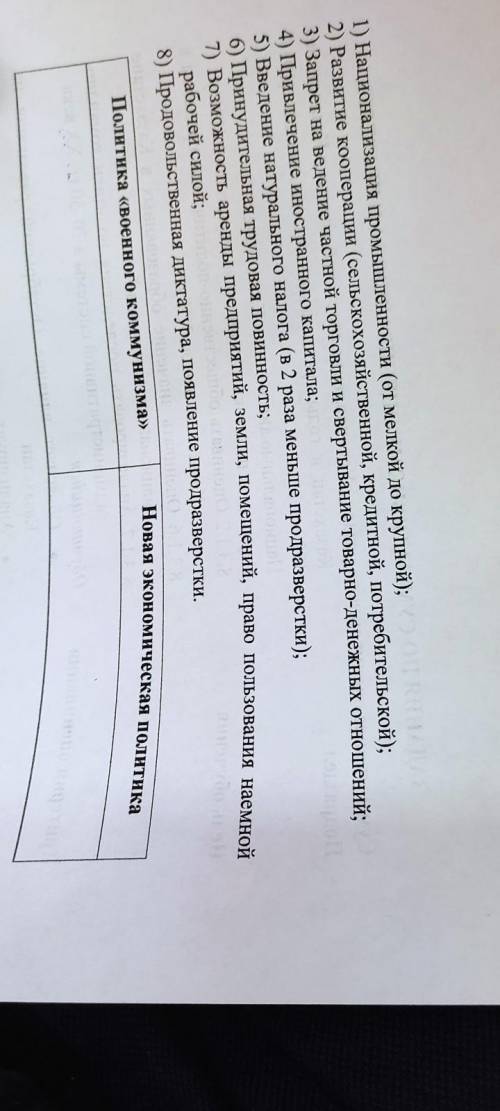 1) Национализация промышленности (от мелкой до крупной); 2) Развитие кооперации (сельскохозяйственно