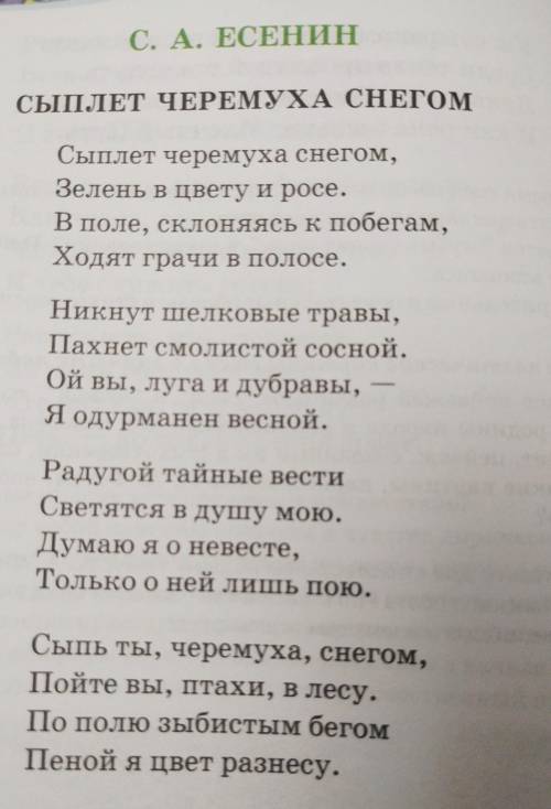 определите жанр стихотворения, тему идею и основную мысль стиха. Композицию, Художественные выразите