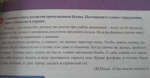 Спишите текст вставляя пропущенные буквы даю 50б