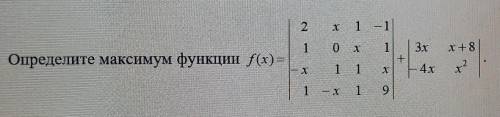 Определите максимум функции.
