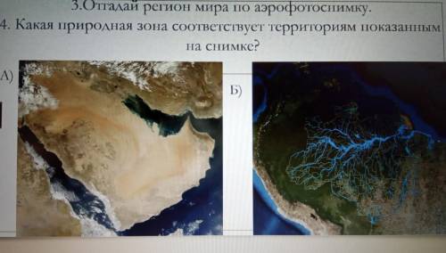 Отгадай регион мира по аэрофотоснимку. Какая природная зона соответствует территориям показано на сн