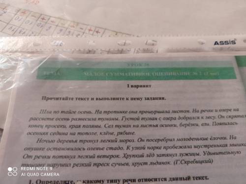 Определите, к какому типу речи относится данный текст за ,добрый человек:)