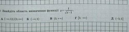 Знайдіть область визначення функцій