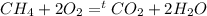 CH_4+2O_2=^tCO_2+2H_2O