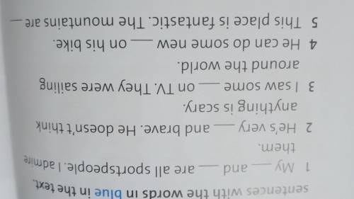 BUILD YOUR VOCABULARY Complete the sentences with the words in blue in the text.