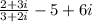 \frac{2 + 3i}{3 + 2i} - 5 + 6i