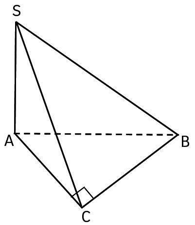Ребро SA тетраэдра SABC перпендикулярно плоскости треугольника ABC (∠ ACB = 90°), в котором AC = BC