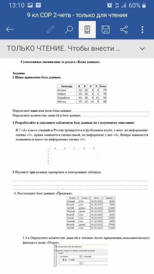 за решение сора по информатике